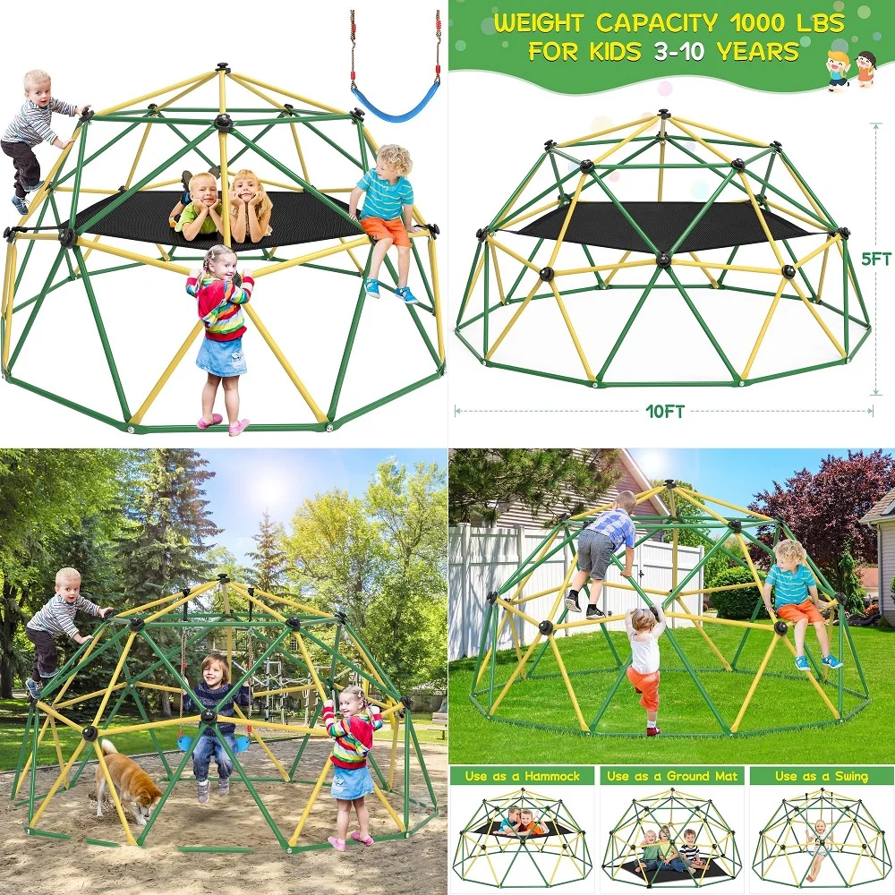 Kids Outdoor Dome Climber - Climbing Dome, 10FT Dome Climber with