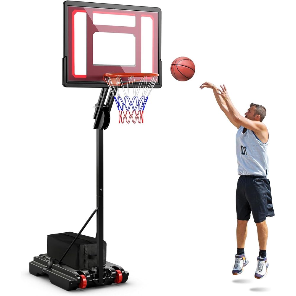 Kids Outdoor Basketball - Outdoor Adjustable Basketball Hoop System -