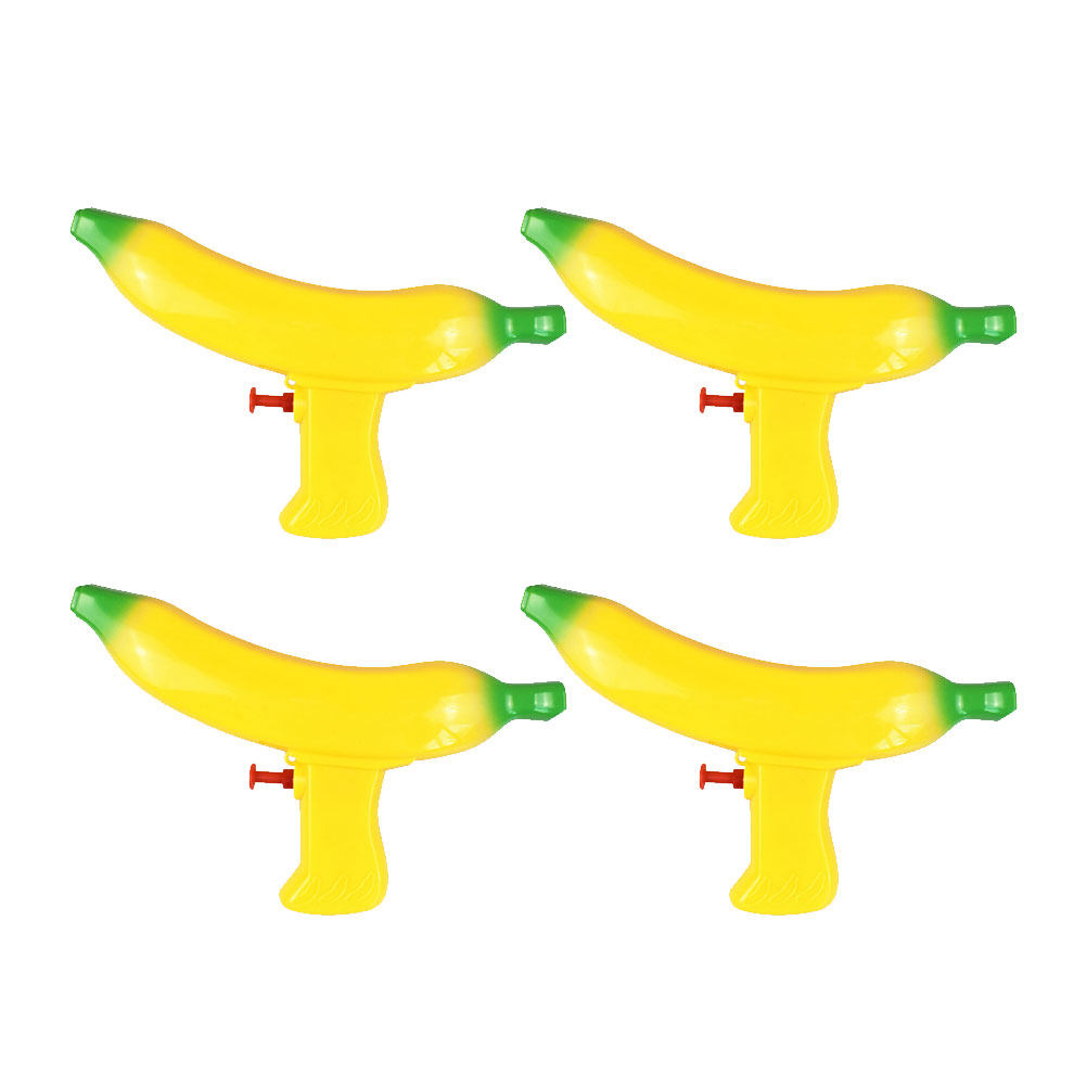 Kids Outdoor Games For Party - 4Pcs Banana Shape Water Soaker Colorful