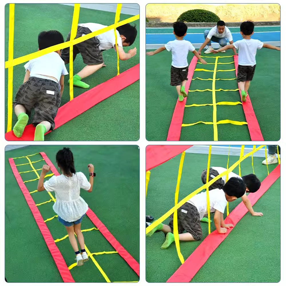 Kids Outdoor Climbing Equipment - Kids Multifunctional Drilling Jumping Grid Crawling