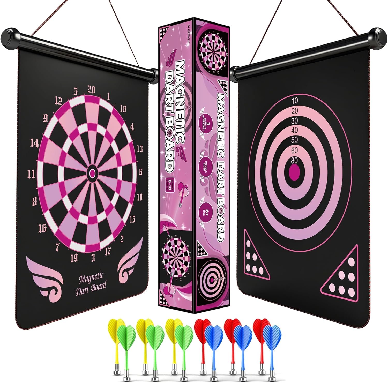 Kids Outdoor Games Ideas - Magnetic Dart Board for Kids 8-12,