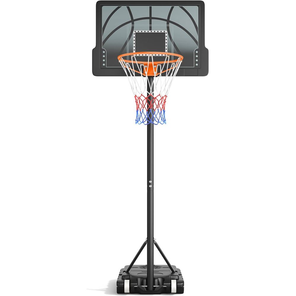 Kids Outdoor Basketball - Adjustable Height Portable Basketball Hoop for