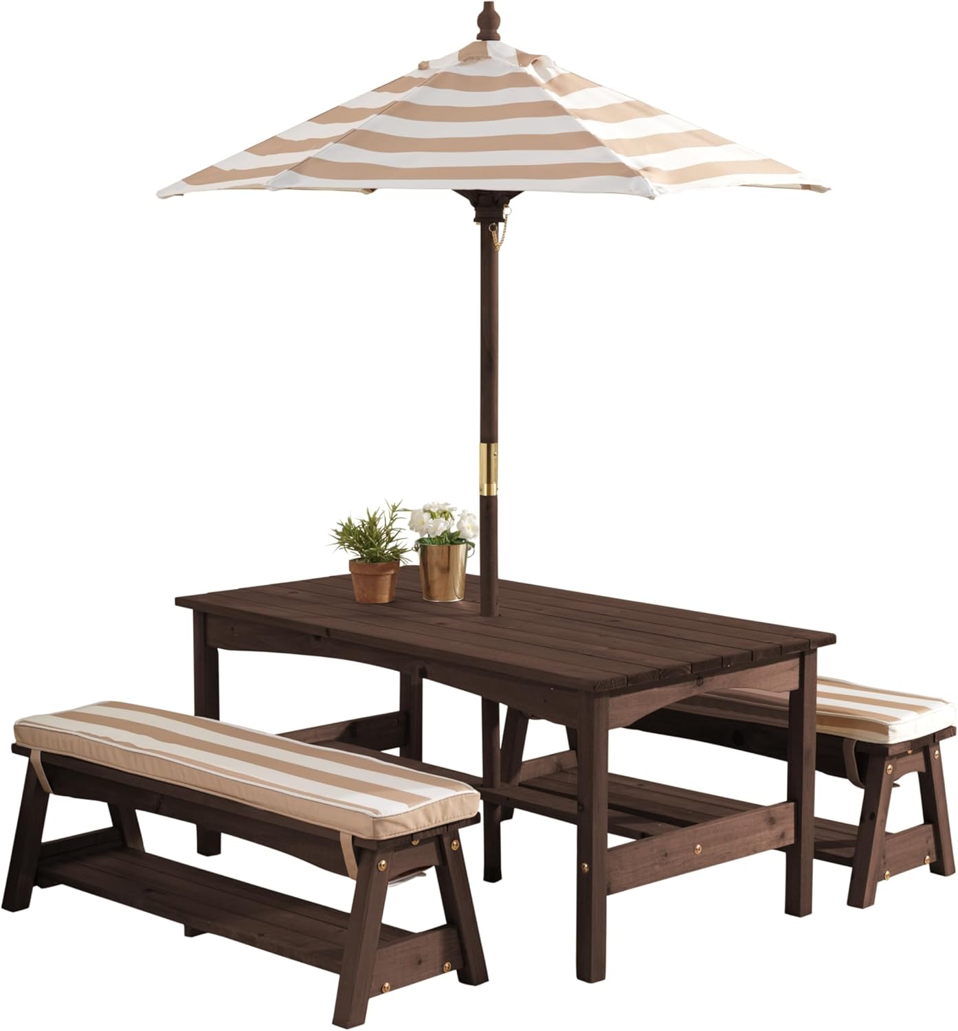 Kids Outdoor Furniture Set - Outdoor Wooden Table & Bench Set