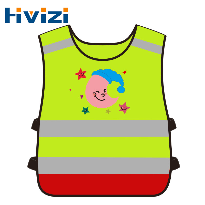 Kids Outdoor Vest - Kids School Vest Yellow Fluorescent Vest