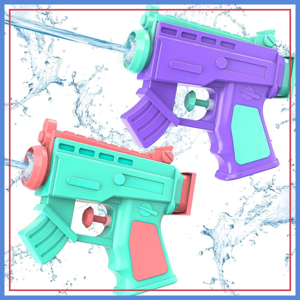 Kids Outdoor Games For Party - 2 Pack Water Guns for Kids,