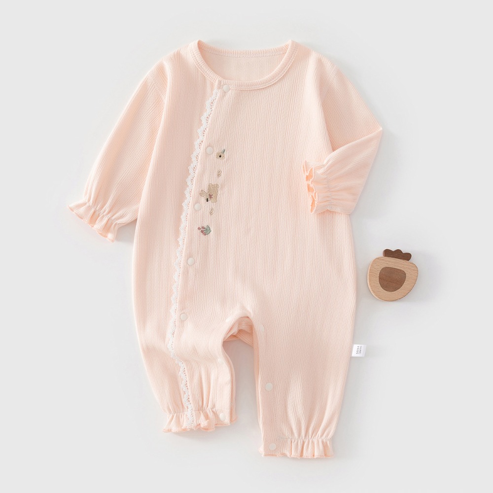 Kids Outdoor Jumpsuit - Baby Spring Pullover Jumpsuit Pure Cotton