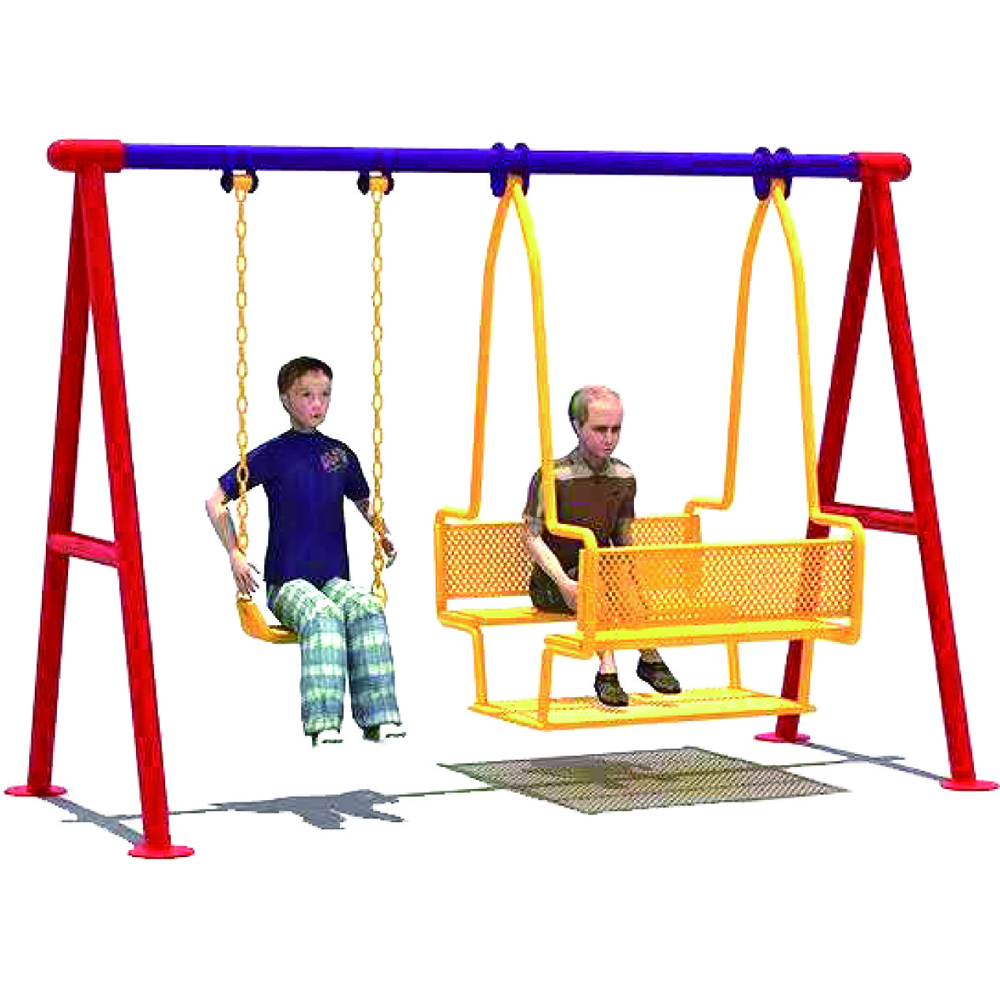 Heavy Duty Big Swing Sets Adul - Kids Outdoor Furniture Set 评论和价格