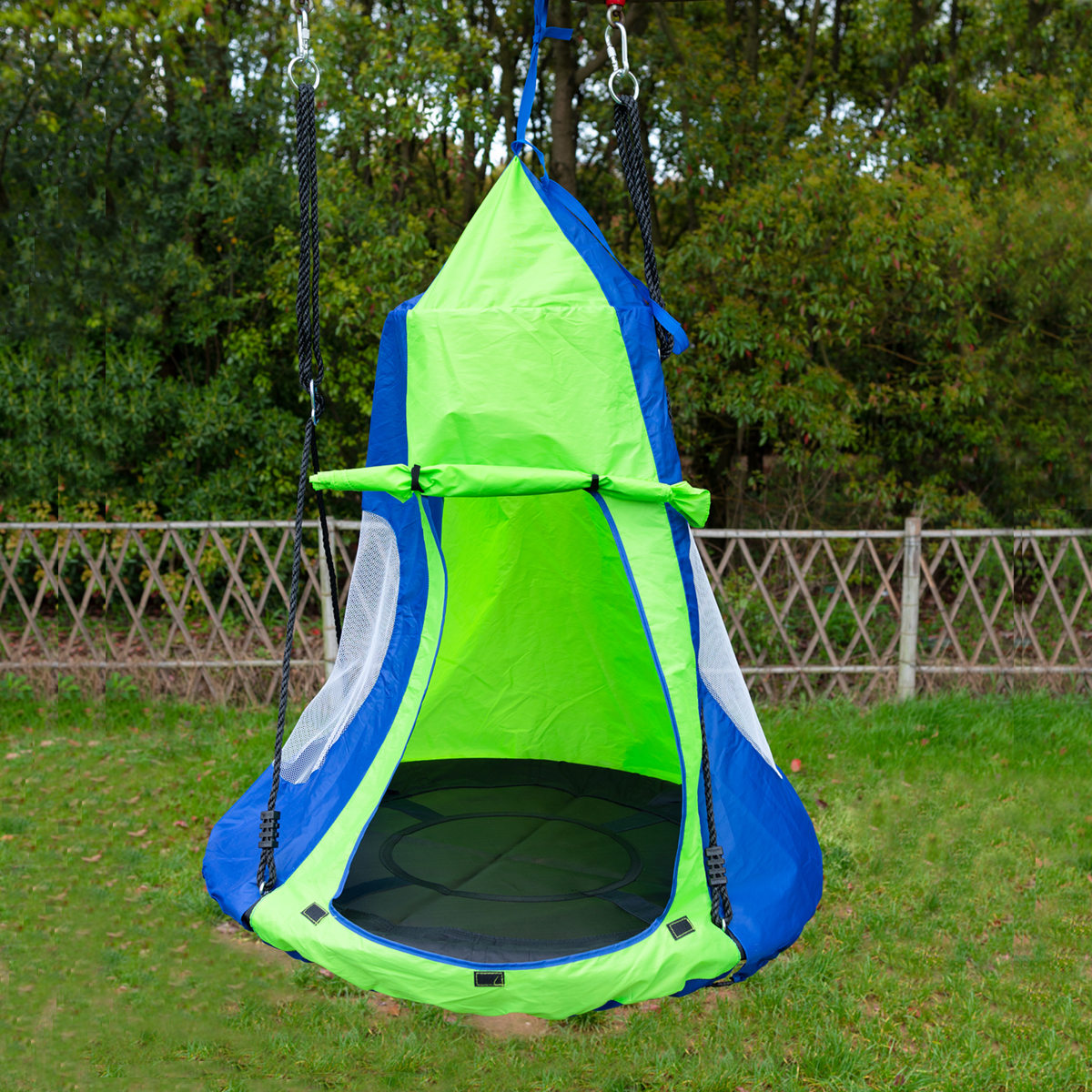 Kids Hanging Chair Tent Swing  - Kids Outdoor Nest Swing 评论和价格