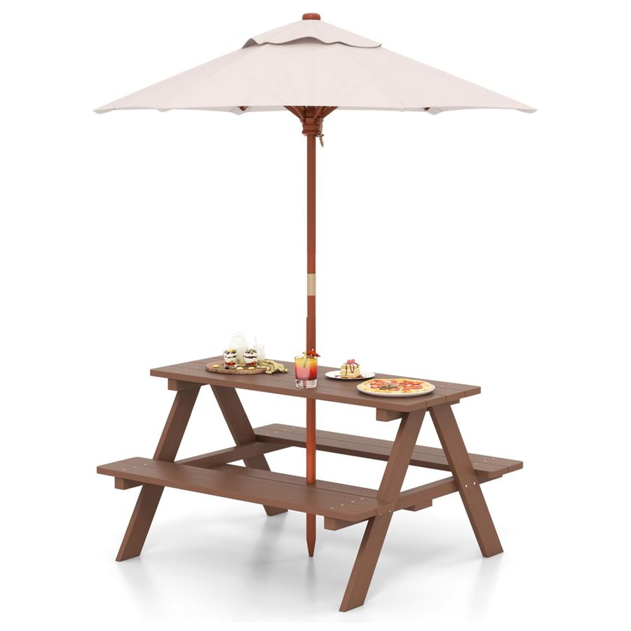 Kids Picnic Table, Toddler Out - Kids Outdoor Folding Table 评论和价格