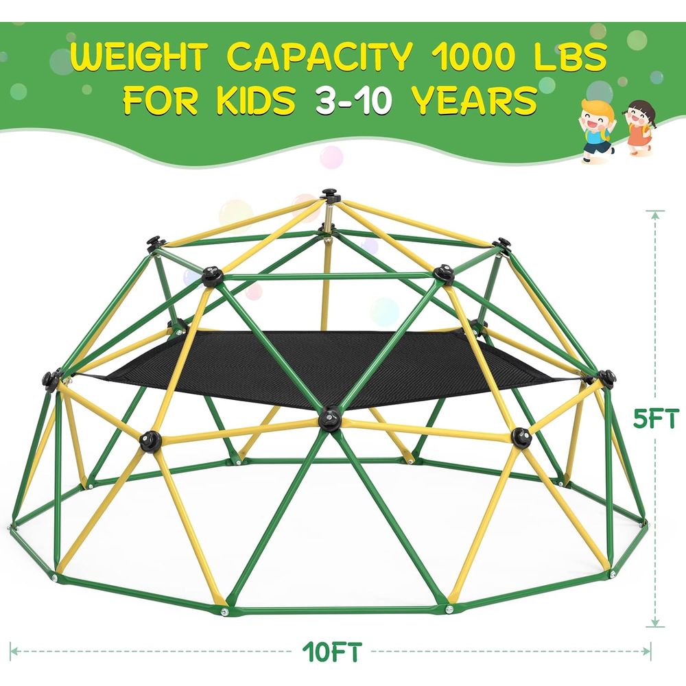 10T Dome Climber with Hammock  - Kids Outdoor Dome Climber 评论和价格