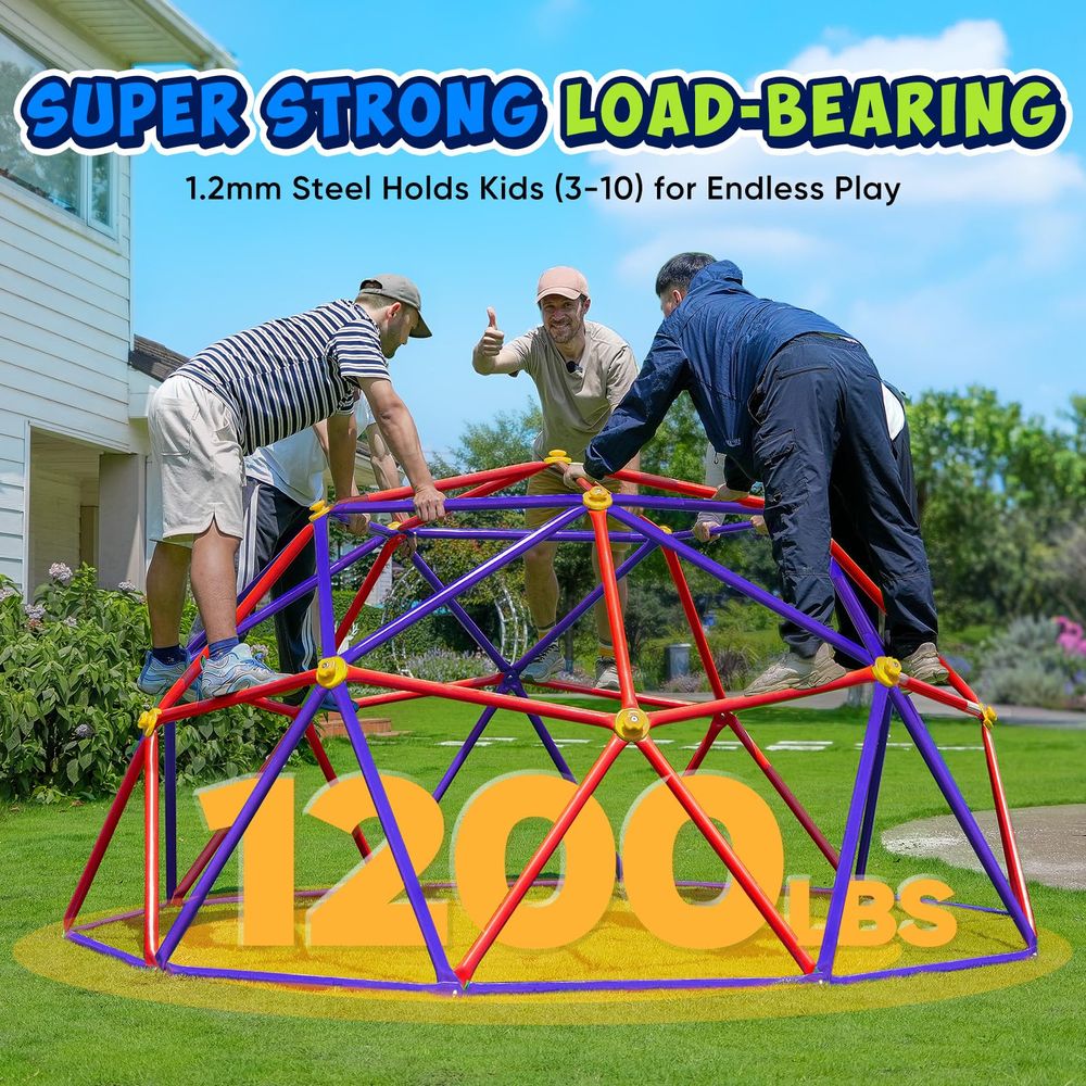 Climbing Dome with Hammock, Su - Kids Outdoor Dome Climber 评论和价格