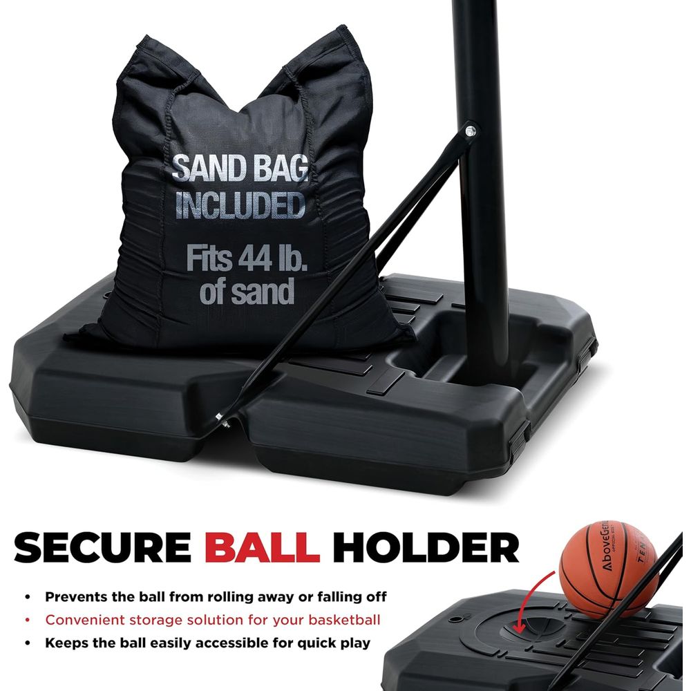 Adjustable 44 Shatterproof Bac - Kids Outdoor Basketball 评论和价格