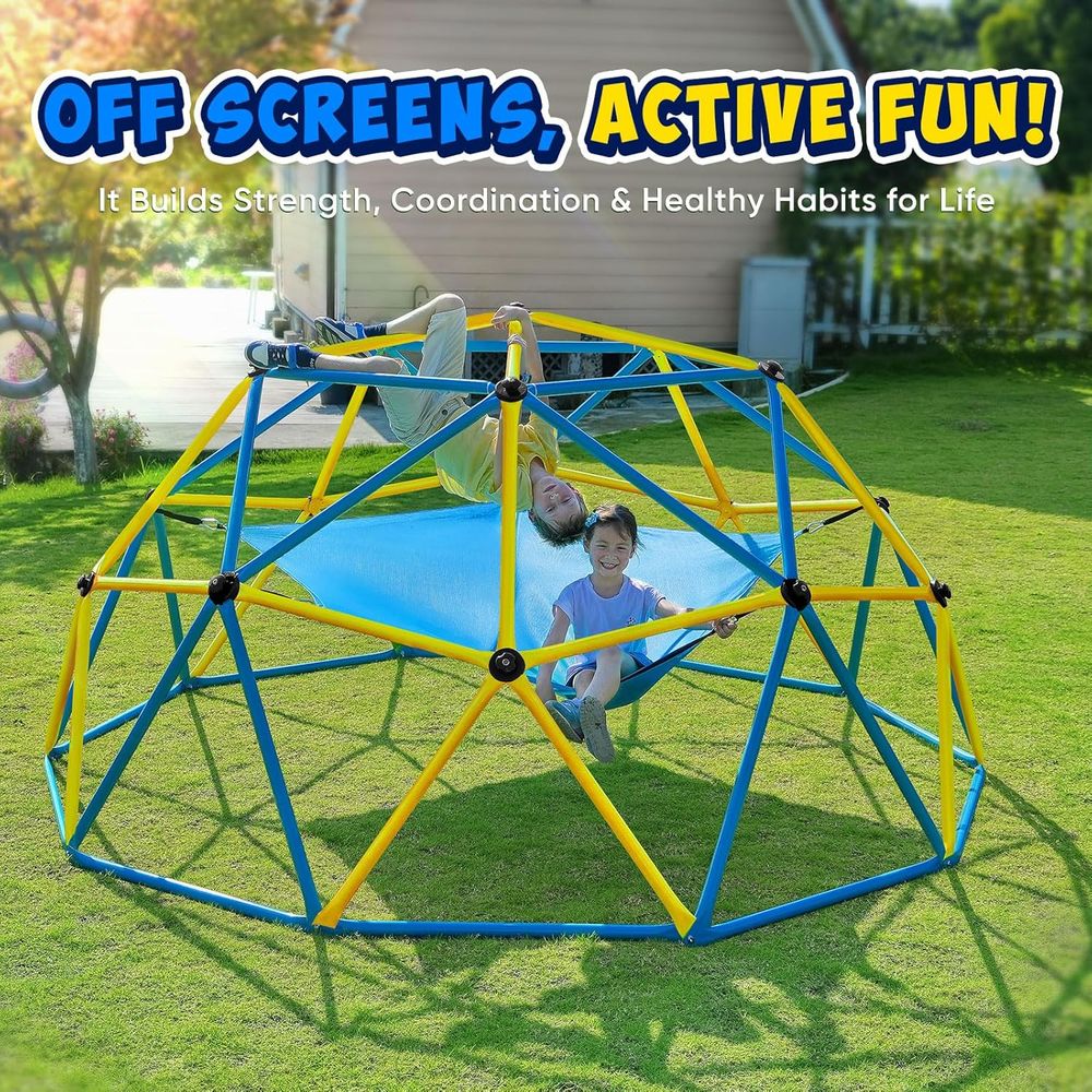 10T Climbing Dome with Hammock - Kids Outdoor Climbing Equipment 评论和价格