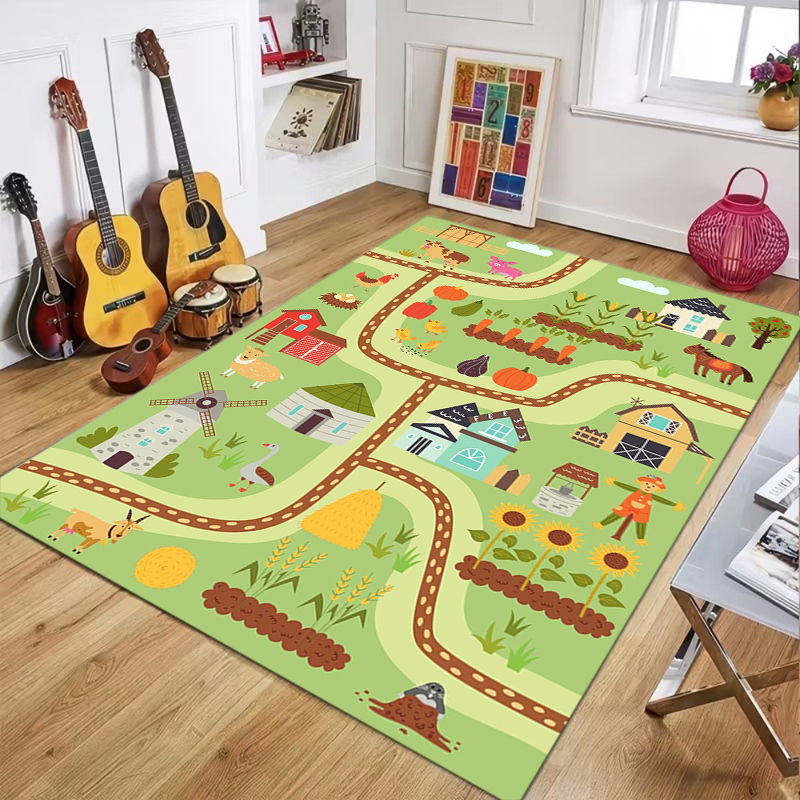 Cartoon City And Zoo Road Map  - Kids Outdoor Zoo 评论和价格