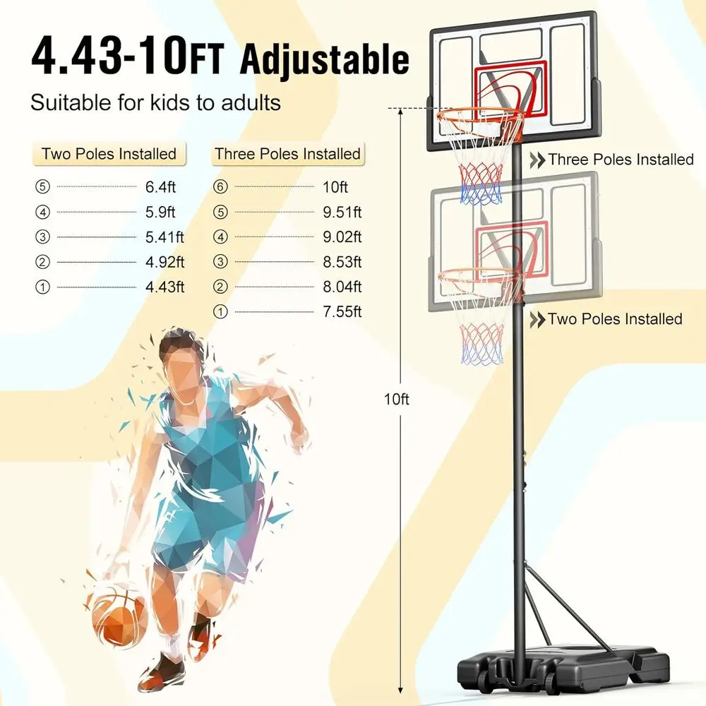 Portable Outdoor Basketball Ho - Kids Outdoor Basketball 评论和价格