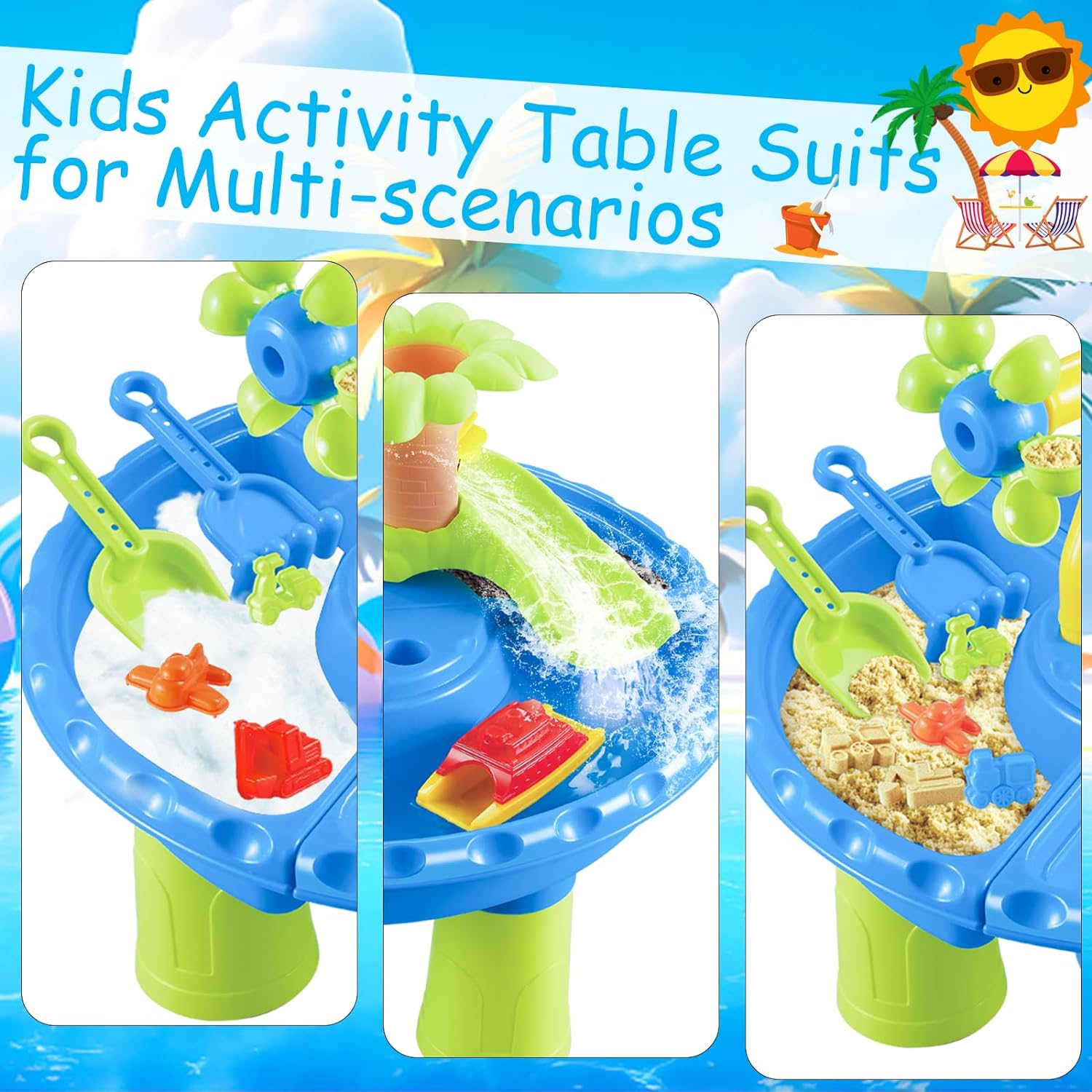Water Table Sandbox for Kids O - Kids Outdoor Folding Table 评论和价格