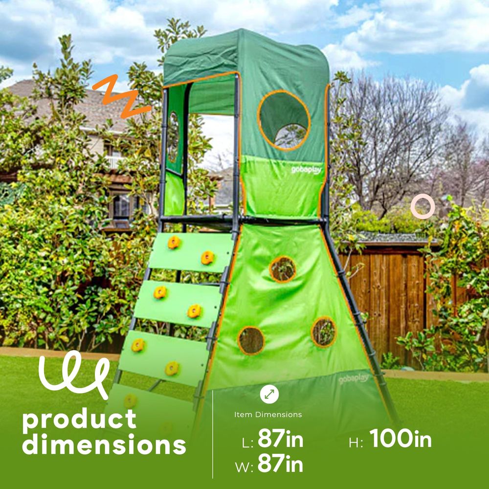 Large Climbing Tower 8.5ft Kid - Kids Outdoor Climbing Equipment 评论和价格