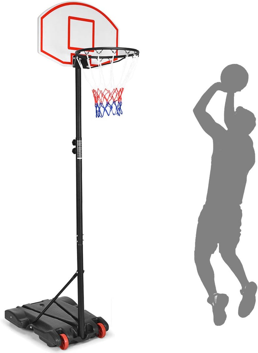 Portable Basketball Hoop with  - Kids Outdoor Basketball 评论和价格