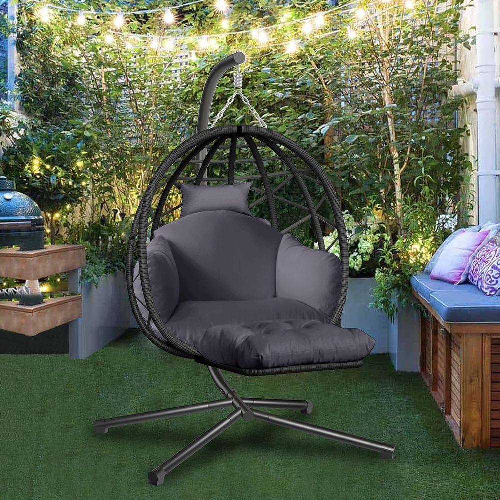 Indoor/Outdoor Hanging Egg Cha - Kids Outdoor Egg Chair 评论和价格