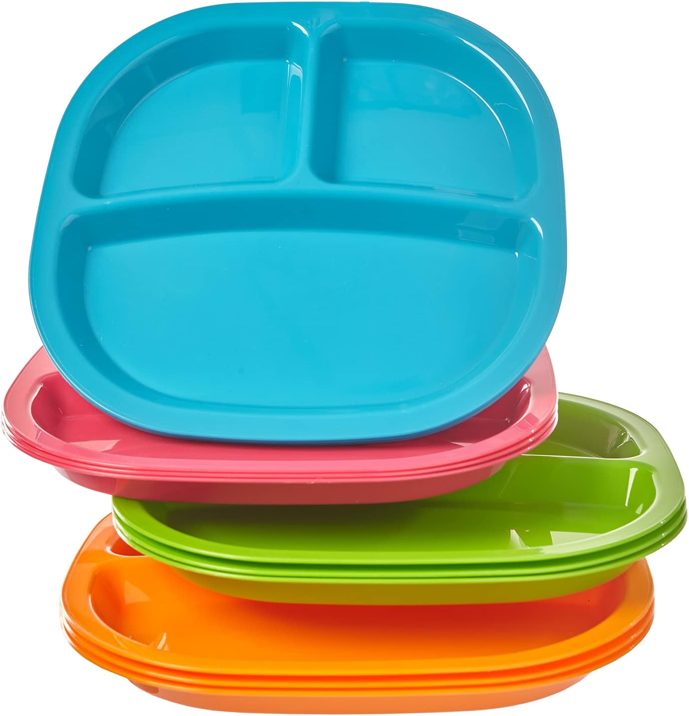 3-Compartment Divided Plastic  - Kids Outdoor Dining Set 评论和价格