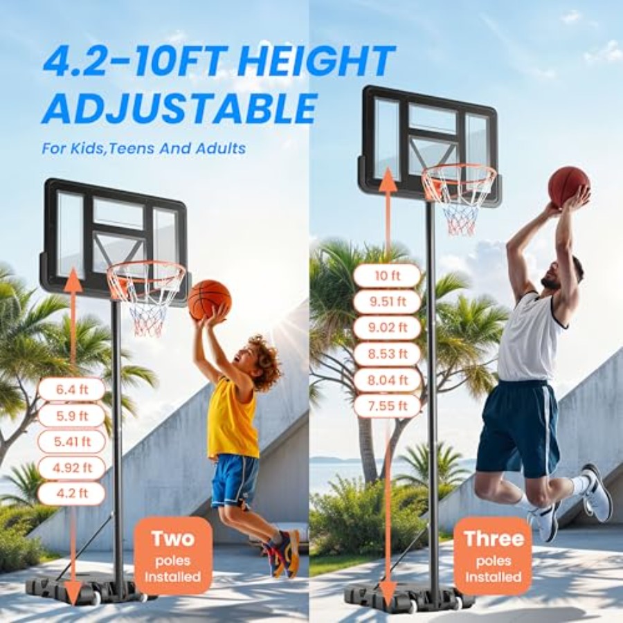 Outdoor adjustable basketball  - Kids Outdoor Basketball 评论和价格