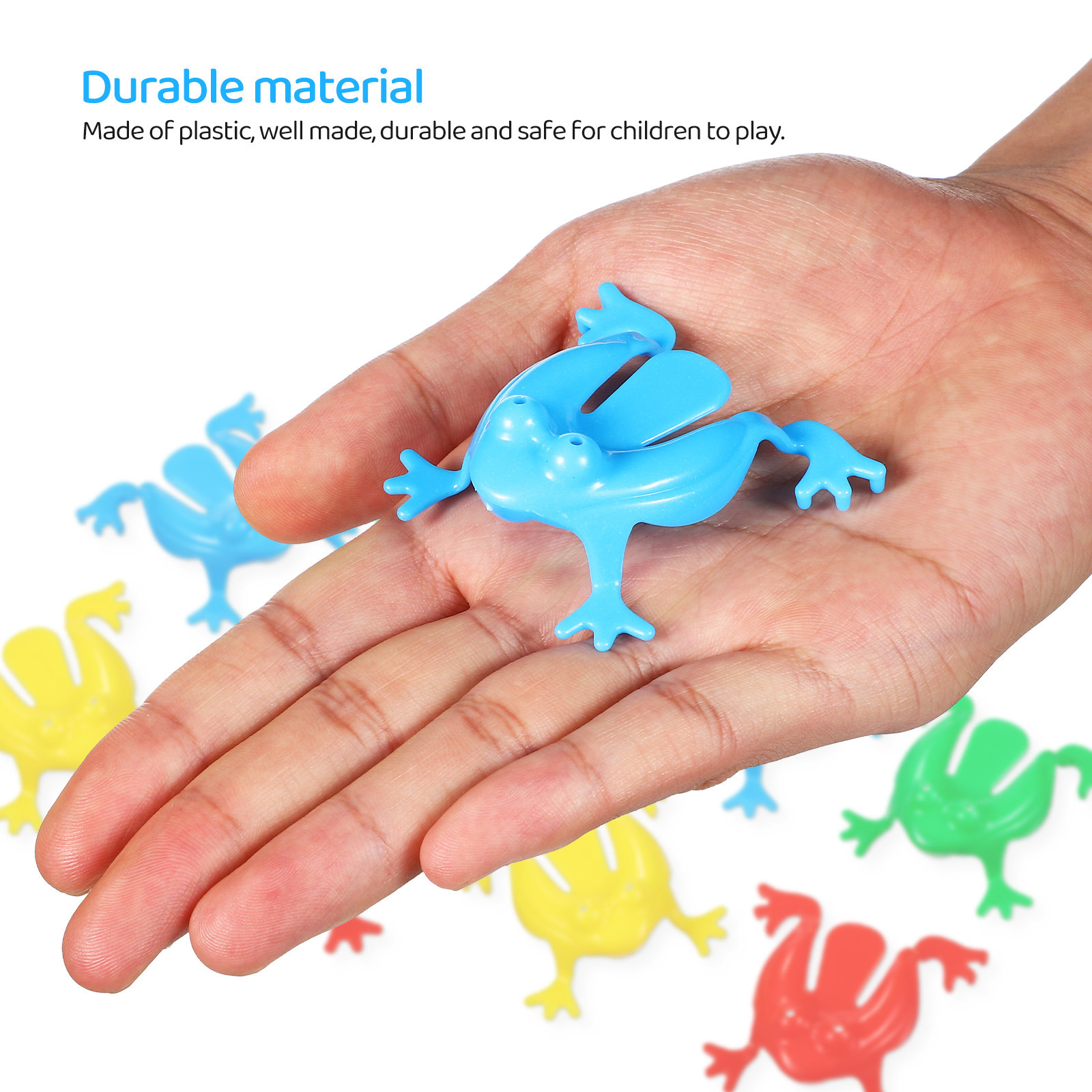 16Pcs Jumping Frogs Assorted C - Kids Outdoor Games For Party 评论和价格