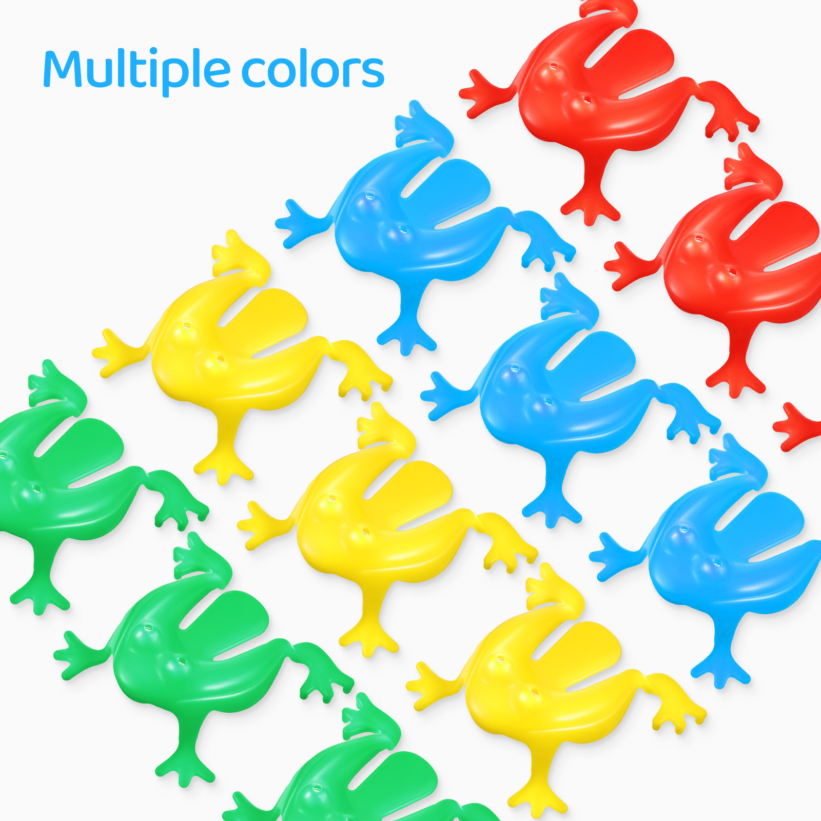 16Pcs Jumping Frogs Assorted C - Kids Outdoor Games For Party 评论和价格
