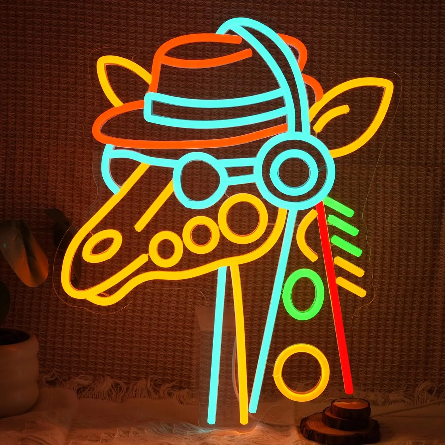 Led Light Sign Giraffe Headset - Kids Outdoor Zoo 评论和价格