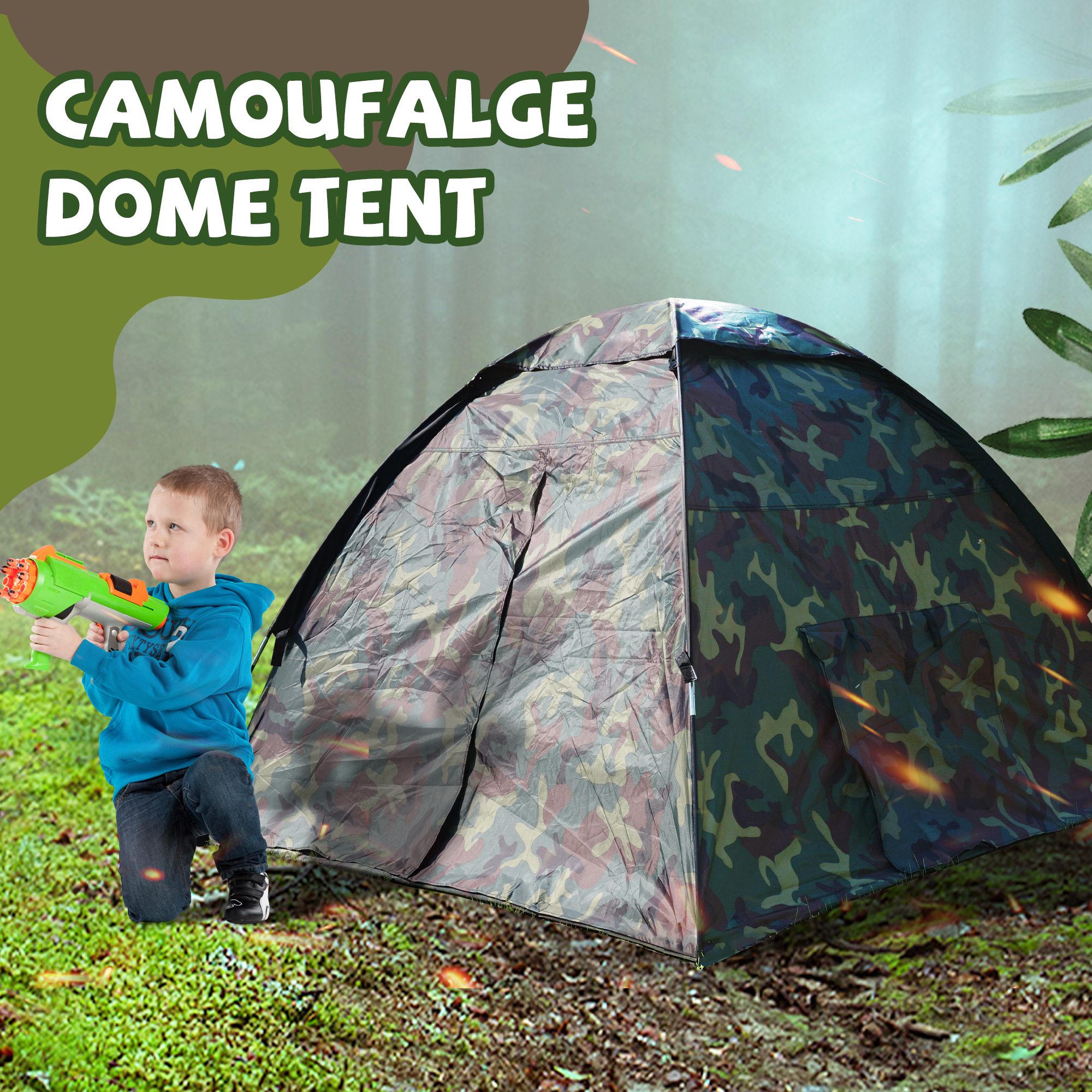 Children Play Tent Camouflage  - Kids Outdoor Play Ideas 评论和价格