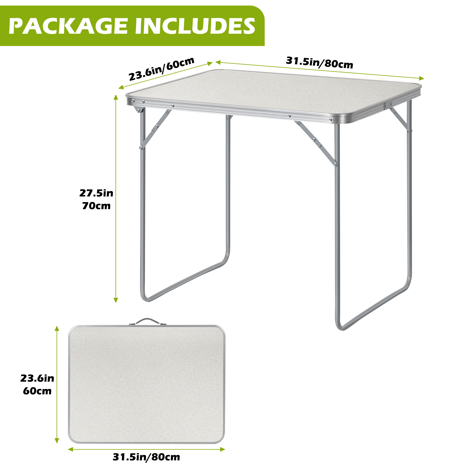 Portable Folding Outdoor Table - Kids Outdoor Dining Set 评论和价格