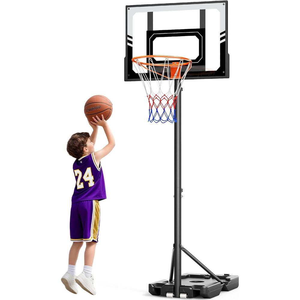 Portable Adjustable Height Bas - Kids Outdoor Basketball 评论和价格