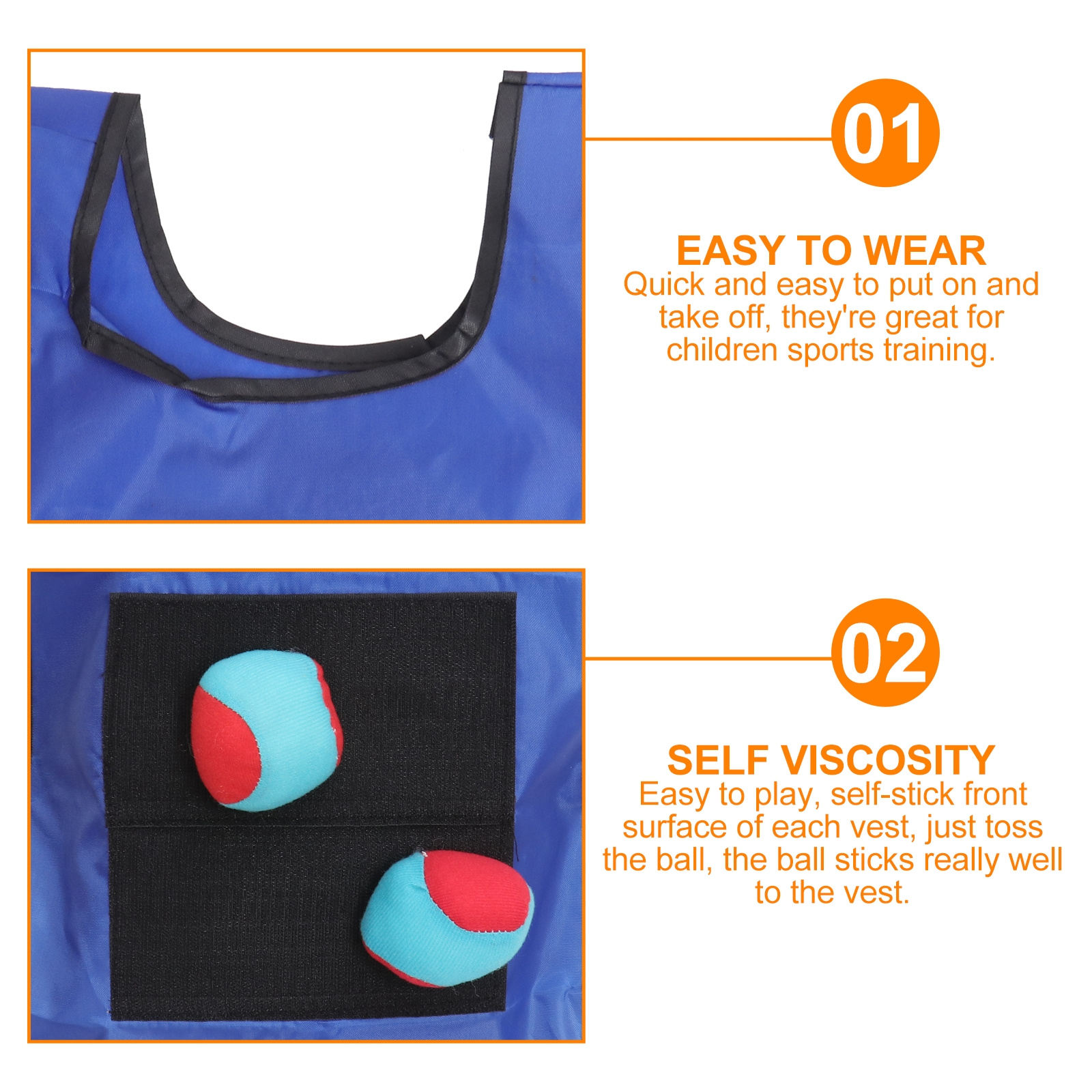 Small Blue Sticky Ball Vest Du - Kids Outdoor Vest 评论和价格