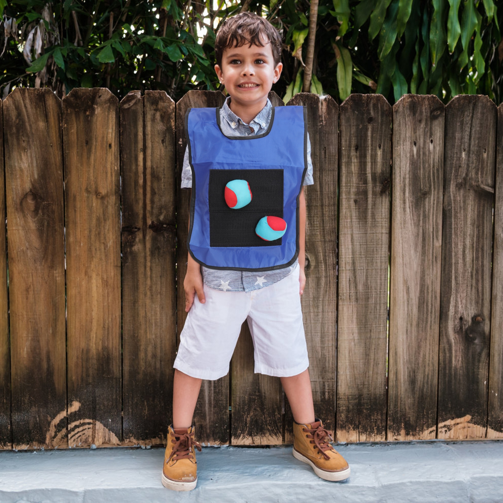 Small Blue Sticky Ball Vest Du - Kids Outdoor Vest 评论和价格