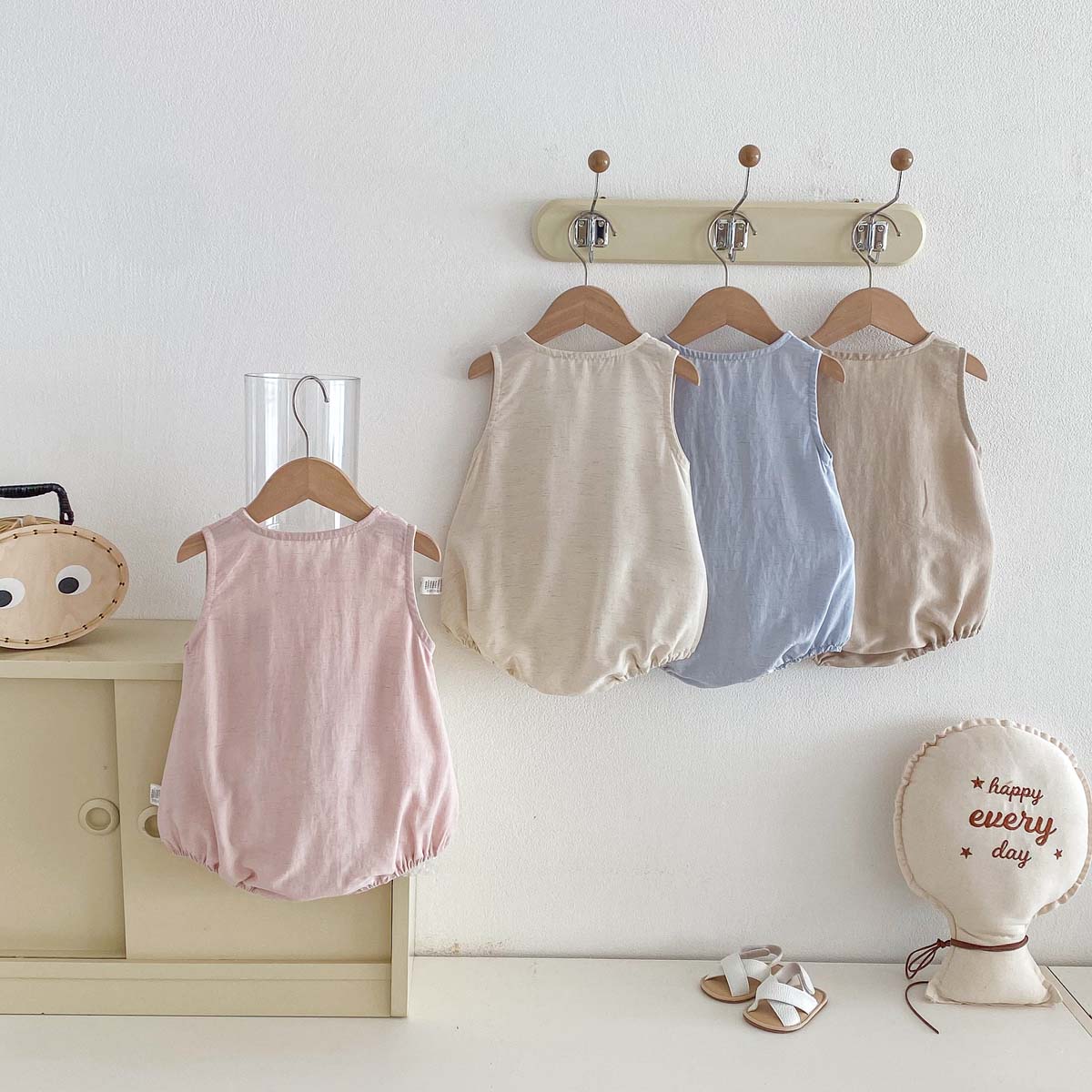 Baby Summer Bear Thin Sleevele - Kids Outdoor Jumpsuit 评论和价格