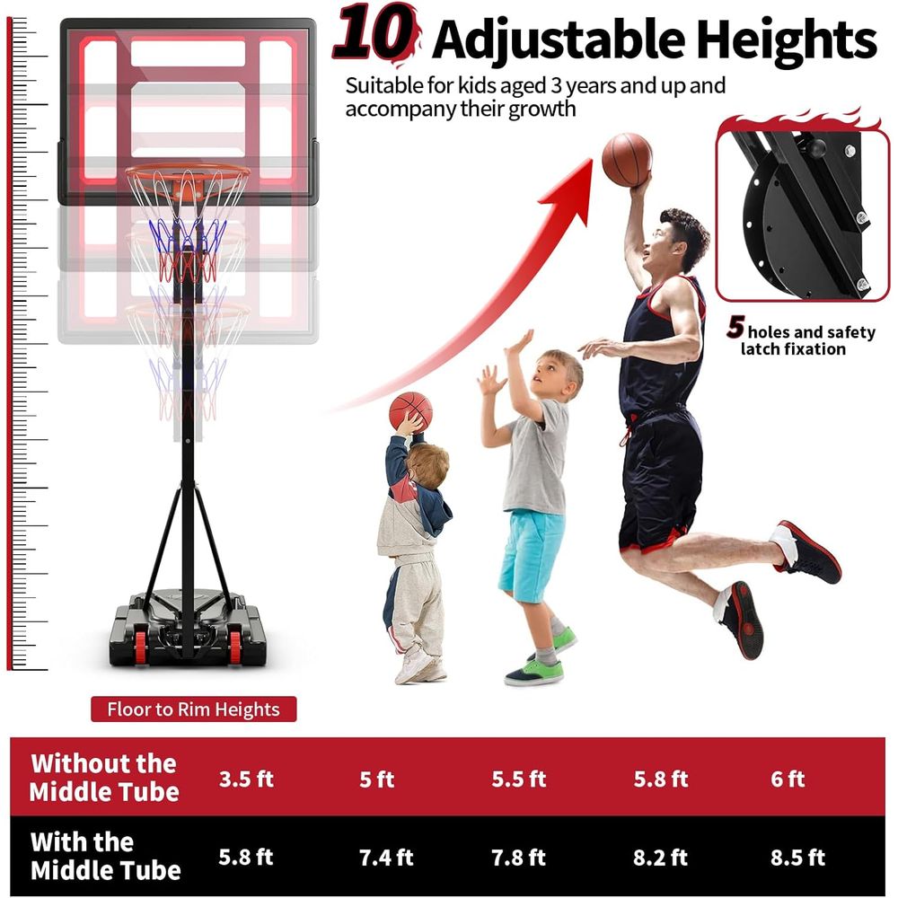 Outdoor Adjustable Basketball  - Kids Outdoor Basketball 评论和价格