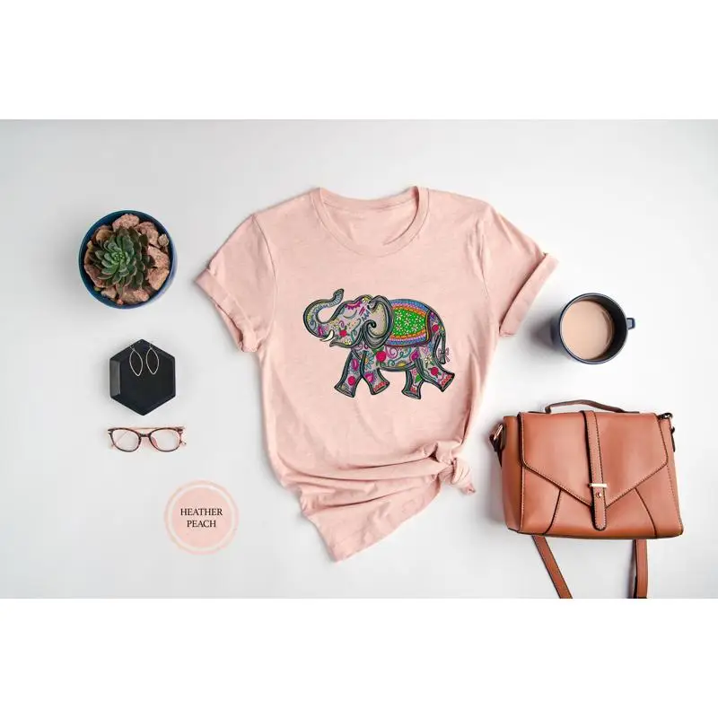 Elephant T Shirt Floral Zoo Wo - Kids Outdoor Zoo 评论和价格