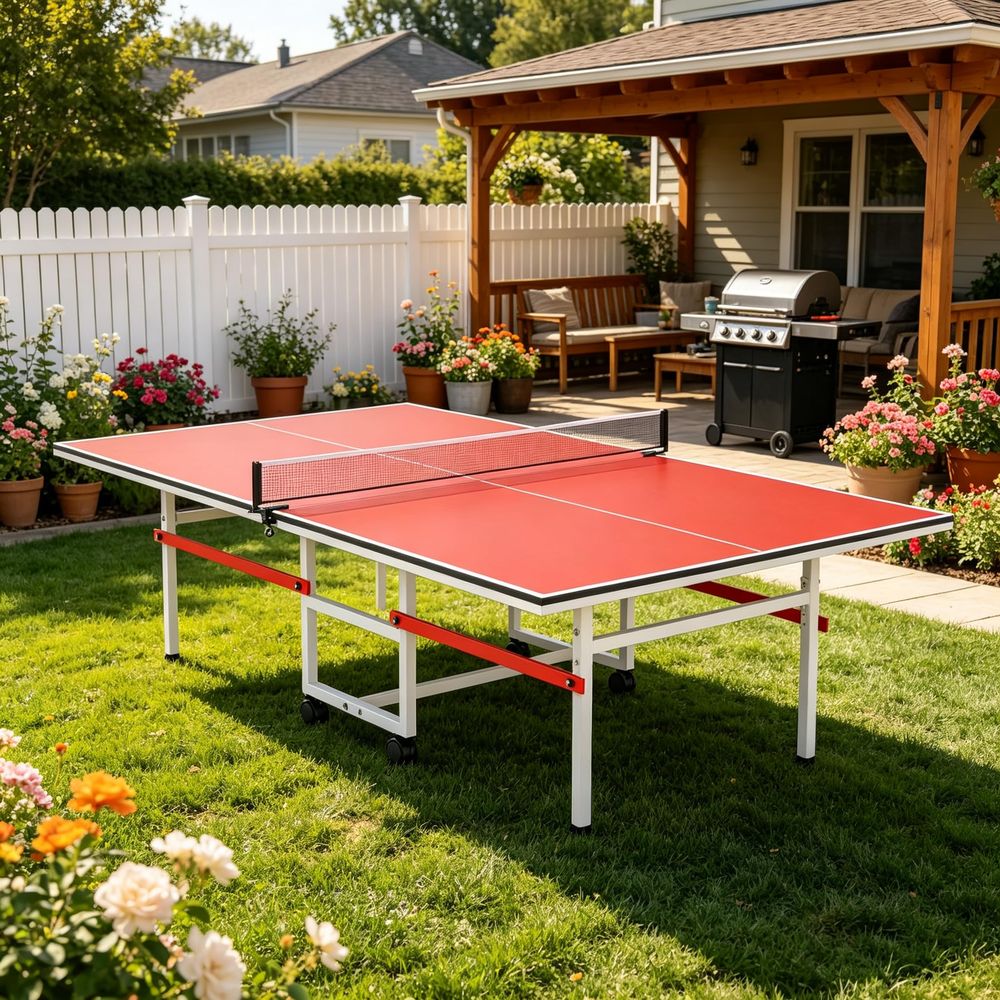 Table Tennis Table with Net, I - Kids Outdoor Folding Table 评论和价格