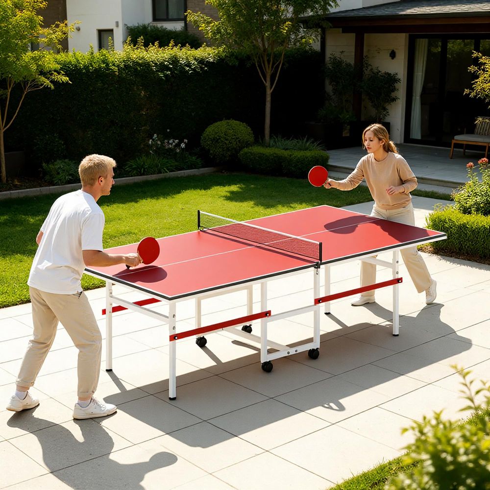 Table Tennis Table with Net, I - Kids Outdoor Folding Table 评论和价格