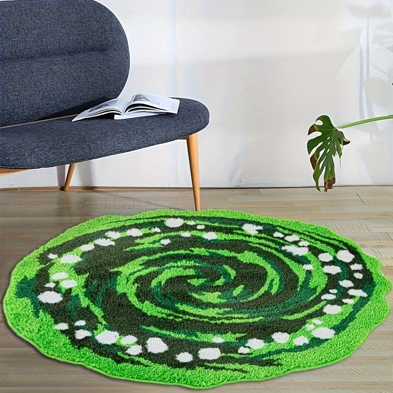 VIKAMA Green Round Plush Carpe - Kids Outdoor Folding Table 评论和价格