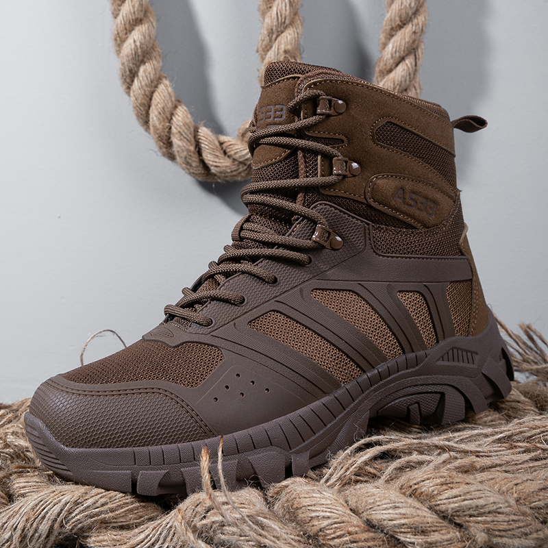 Men Tactical Boots Lace Up Des - Kids Outdoor Climbing 评论和价格