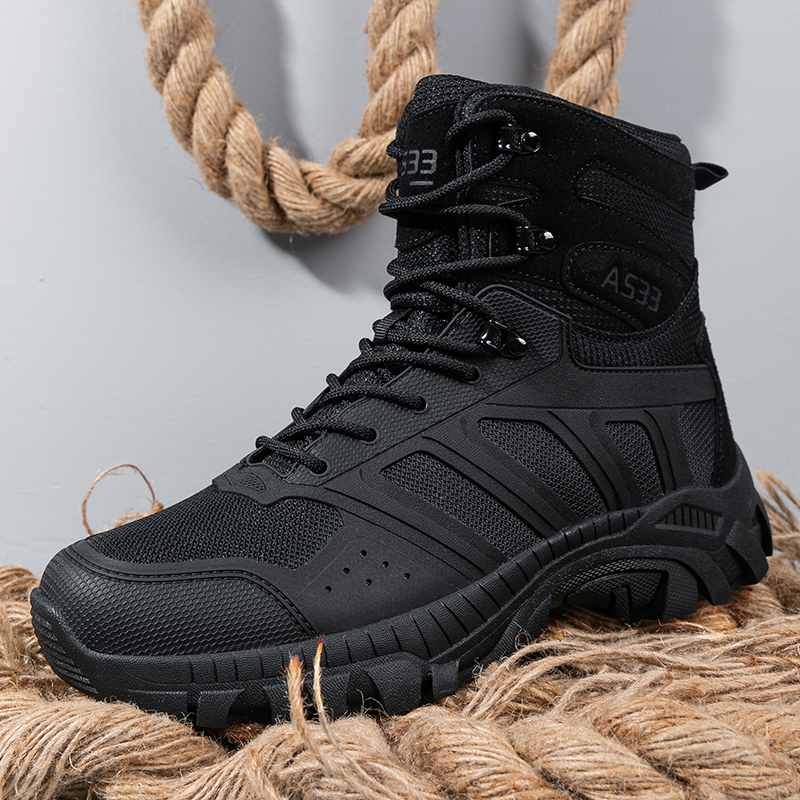 Men Tactical Boots Lace Up Des - Kids Outdoor Climbing 评论和价格