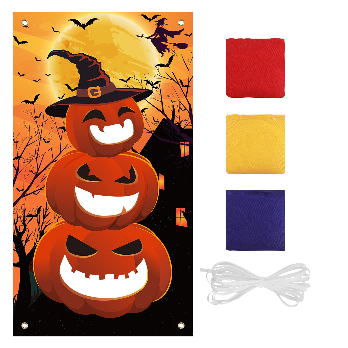 Halloween Pumpkin Bean Bag Tos - Kids Outdoor Games For Party 评论和价格