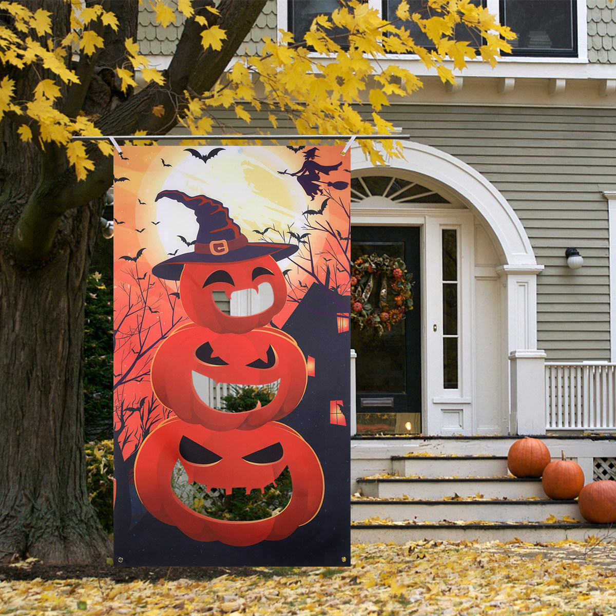 Halloween Pumpkin Bean Bag Tos - Kids Outdoor Games For Party 评论和价格