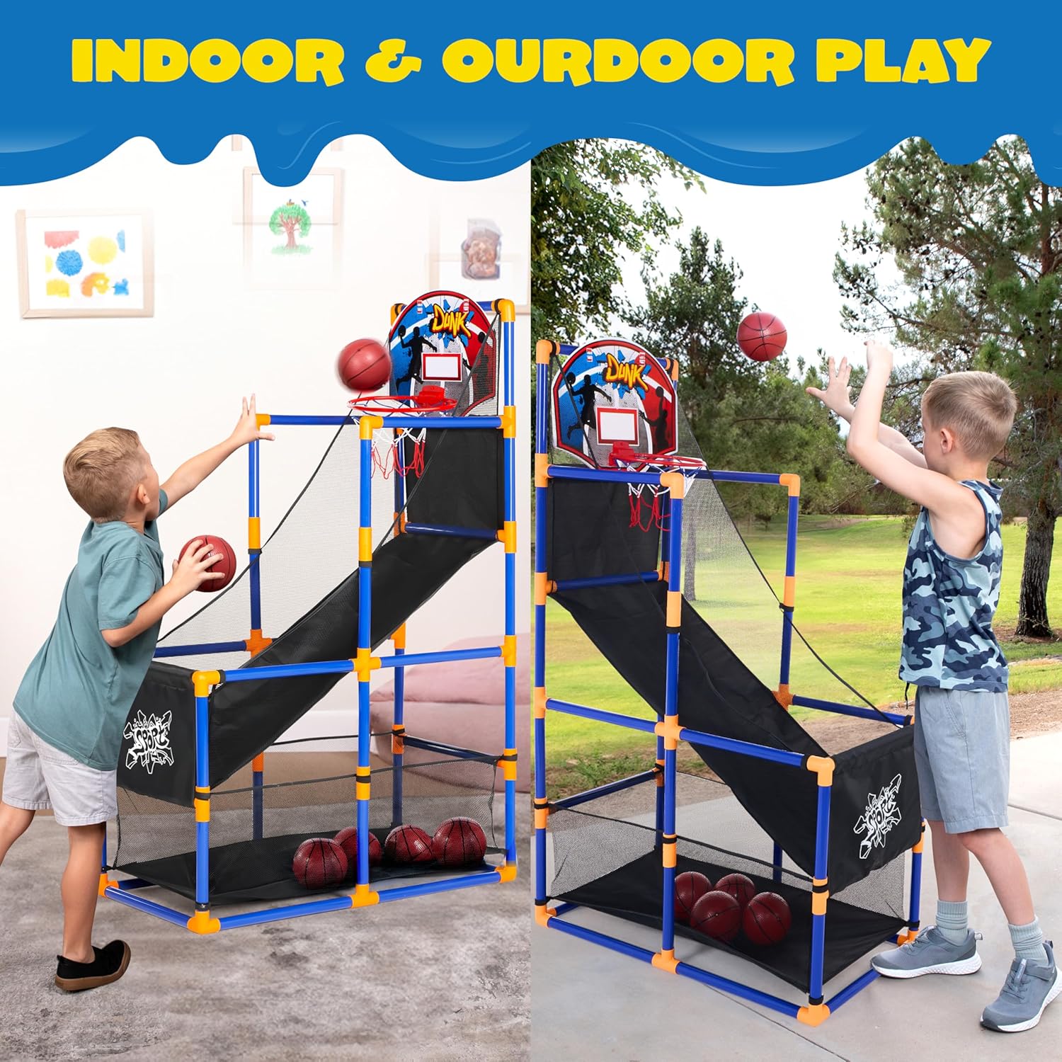 Arcade Basketball Game Set wit - Kids Outdoor Basketball 评论和价格