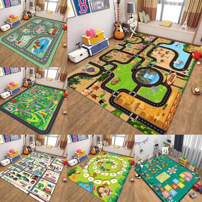 Kids Traffic Play Mat Road Map - Kids Outdoor Zoo 评论和价格