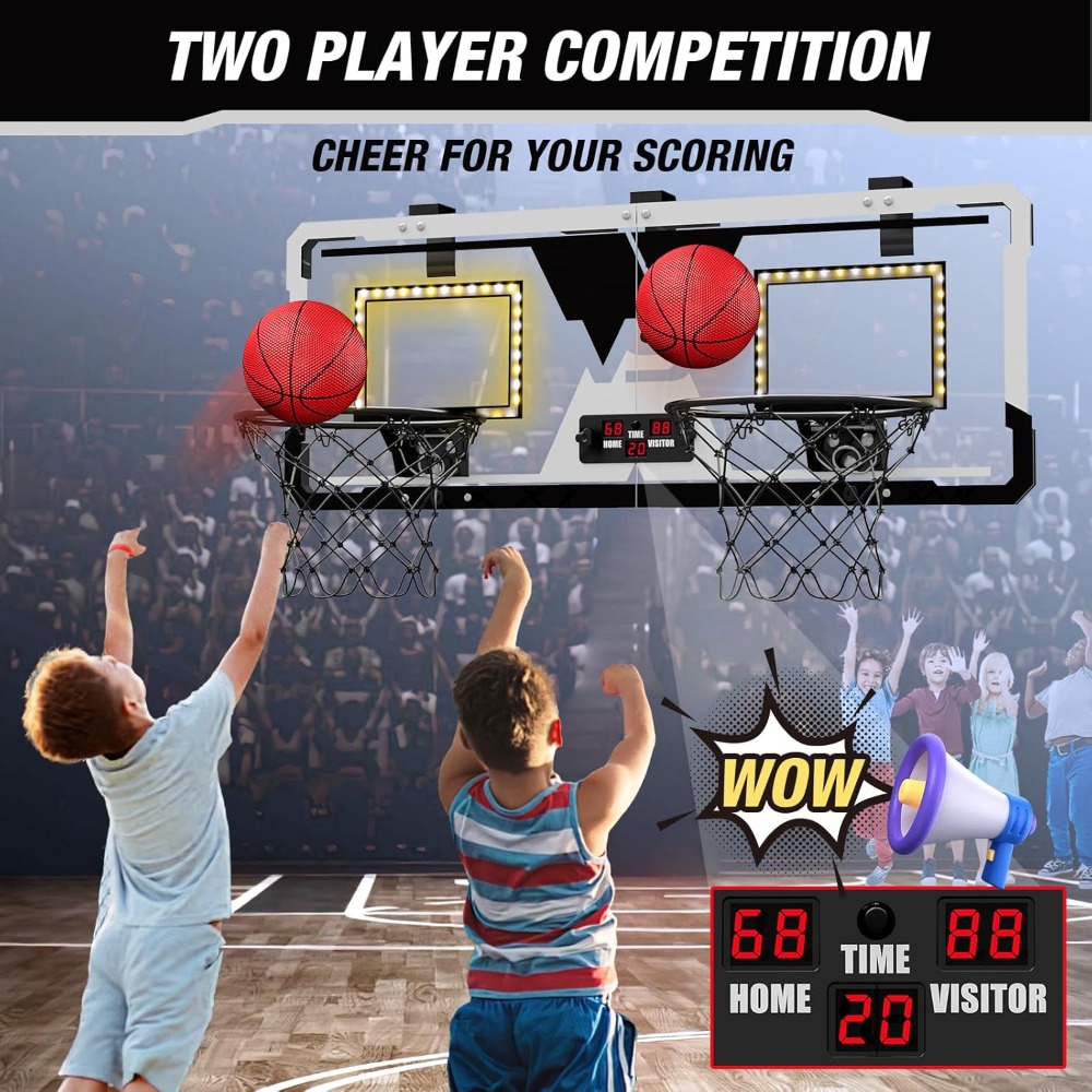 2 Player Basketball Game, Dual - Kids Outdoor Basketball 评论和价格