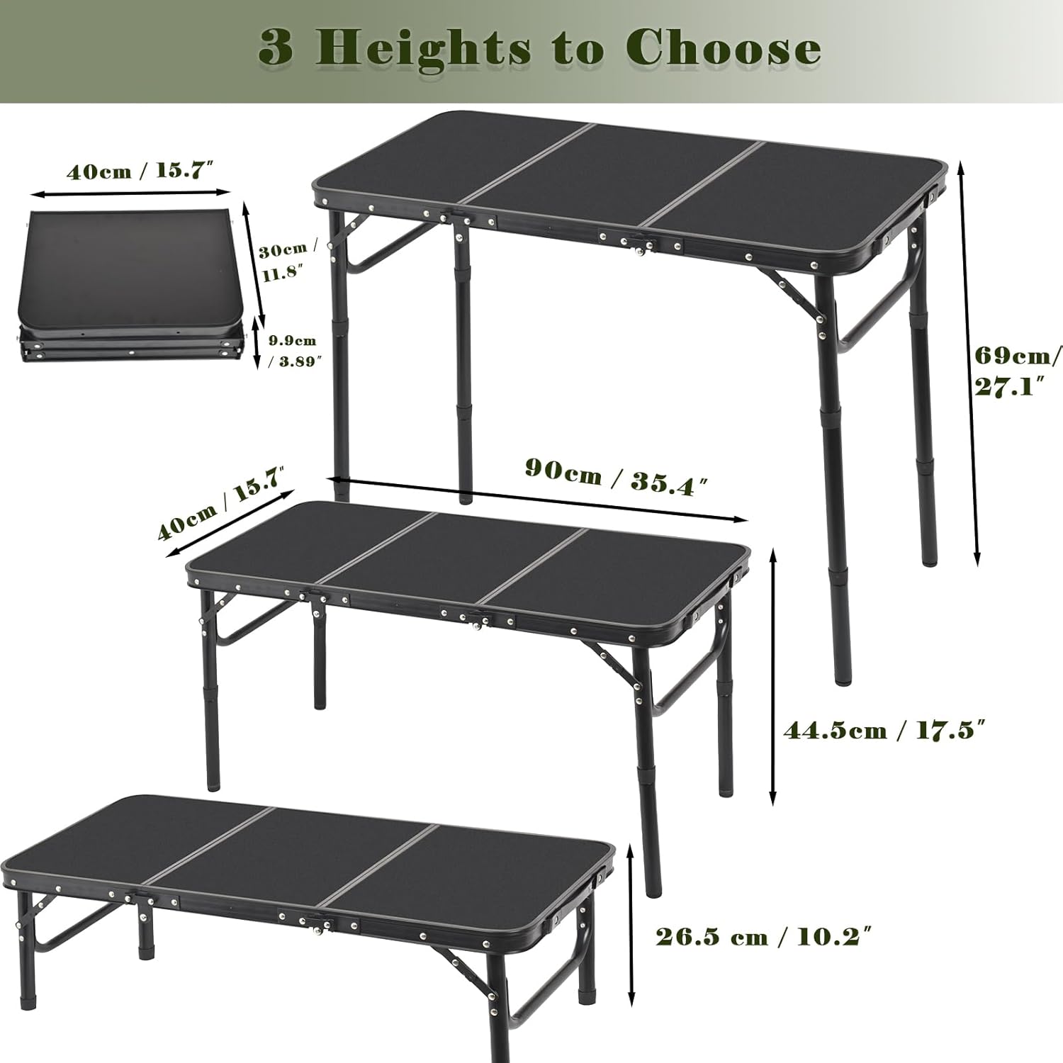 Portable Folding Camping Table - Kids Outdoor Folding Table 评论和价格
