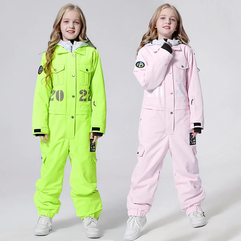 2024 Winter Kids Ski Jumpsuit  - Kids Outdoor Jumpsuit 评论和价格