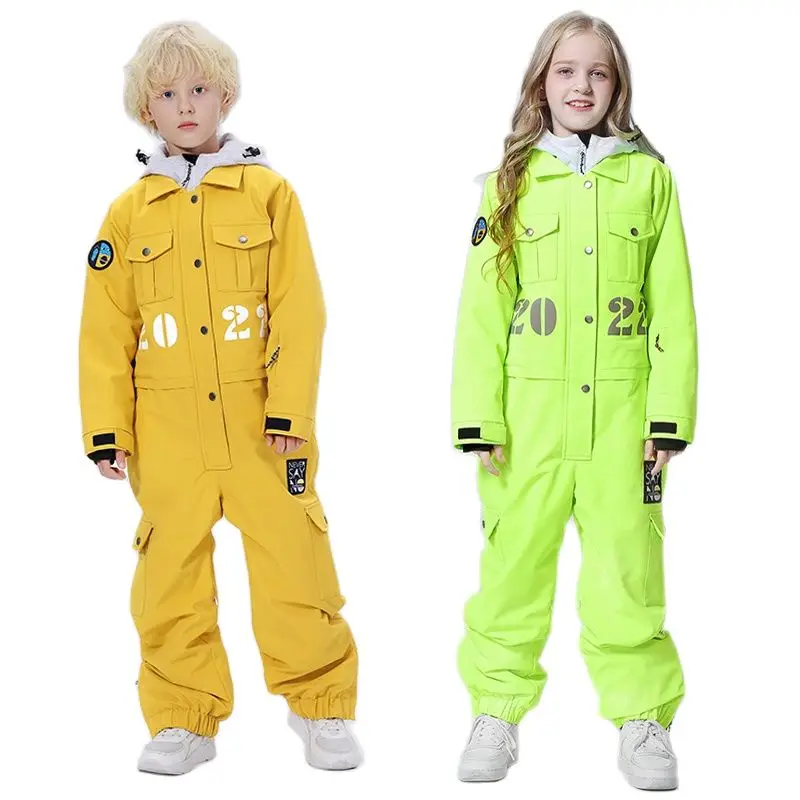 2024 Winter Kids Ski Jumpsuit  - Kids Outdoor Jumpsuit 评论和价格