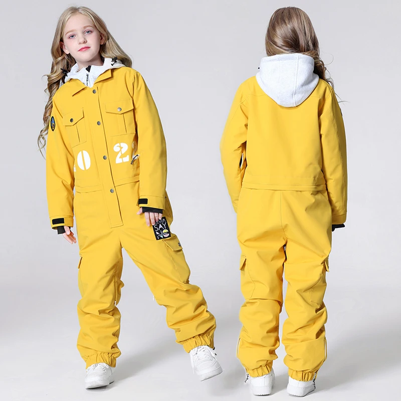 2024 Winter Kids Ski Jumpsuit  - Kids Outdoor Jumpsuit 评论和价格